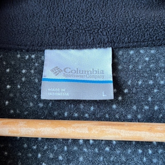 COLUMBIA Dark Grey Long Sleeve Fleece Pullover Size Large - Picture 2 of 9